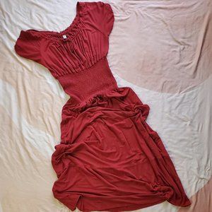 Summer Renaissance Maxi Dress with Cap Sleeves and Smocked Waist XXL